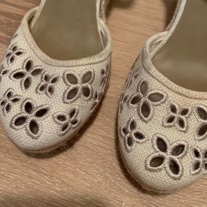 Eyelet Summer Wedges